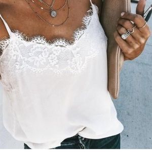 Abercrombie & Fitch Lace Trim Cami